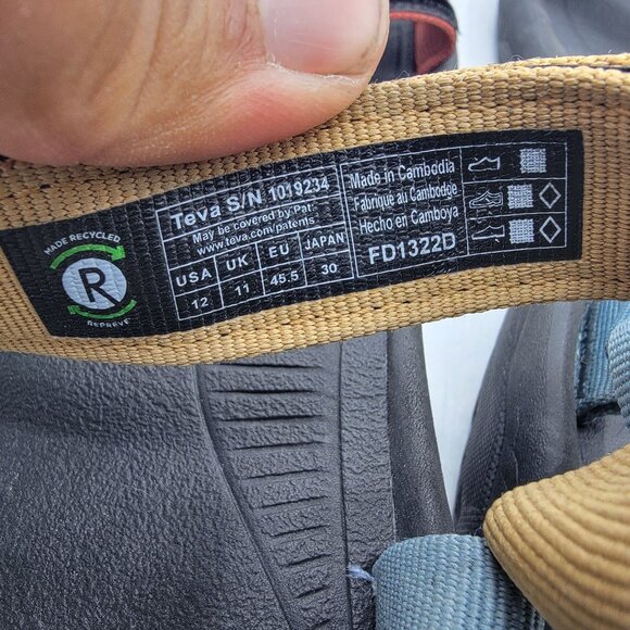 Teva Hurricane XLT2 Mens 12 Sport Sandals Multicolor Casual Walking 1019234 - Picture 6 of 13